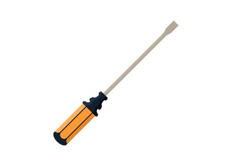 Fototapeta premium Screwdriver. Simple flat illustration. 