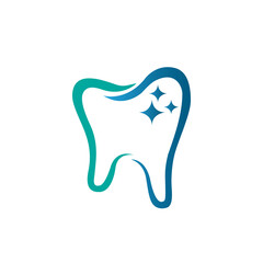 Logo for tooth icon on white