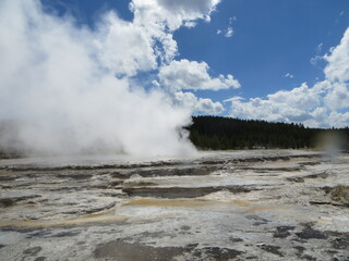 geyser in national park