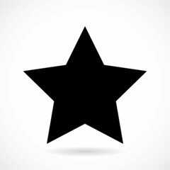 Star Black Symbol - Vector icon 