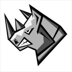 illustration of an background, illustration of rhino