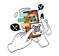 Hands holding smartphone