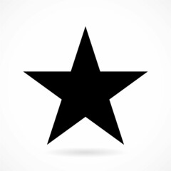 Star Black Symbol - Vector icon