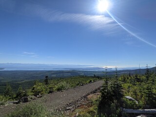High elevation forestry road