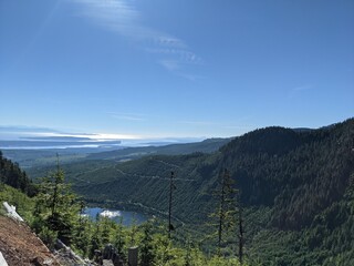Mountain view on Vancouver Island Canada