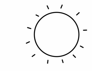 太陽２(線画)