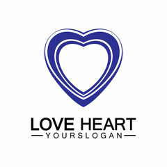  Love heart logo and symbol vector template