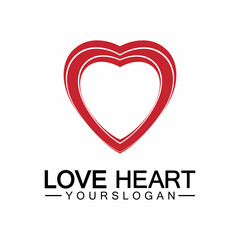  Love heart logo and symbol vector template
