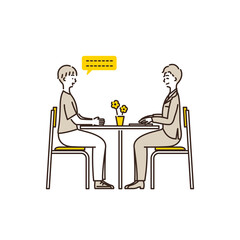 Illustration of a man consulting.