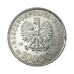 10,000 zlotys 1991 - 200th anniversary of the Constitution of May 3, ten thousand zlotys