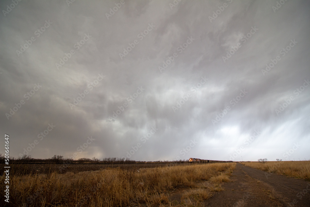 Poster stormy clouds