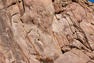 rock climber on a rock
