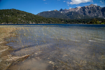 lake and mountains