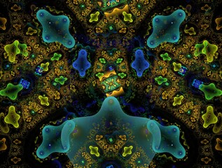 Imaginatory fractal abstract background Image