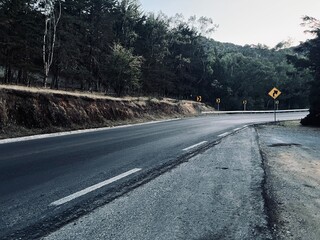 Fototapeta premium road in the fog