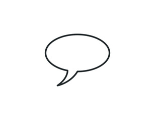 speech bubble icon. vector illustration