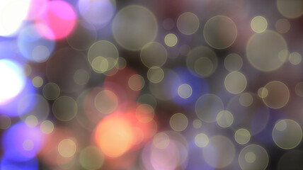 light bokeh with blurred background blue and pink
