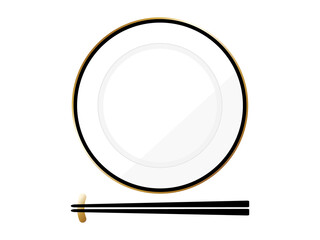 高級感のあるお皿　おはし＆箸置き © ベルベットR