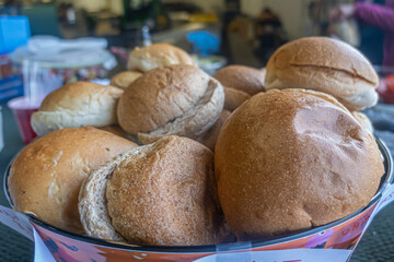 assorted burger buns for weekend barbeque party