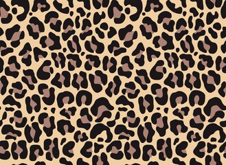 
Seamless leopard pattern, camouflage, trendy texture for print clothes, fabrics.