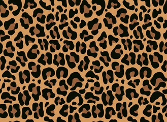 
leopard camouflage vector print seamless pattern for print clothes, paper, fabric. - obrazy, fototapety, plakaty