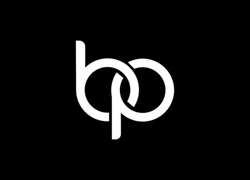 BP, PB Letter Initial Logo Design Template Vector Illustration