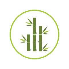 Fototapeta na wymiar Bamboo Logo Template vector icon