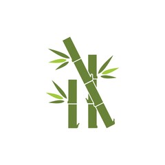 Fototapeta na wymiar Bamboo Logo Template vector icon