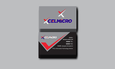 eye catching business card design 