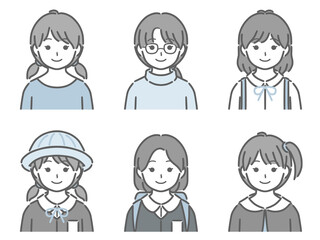 小学生女子の上半身セット