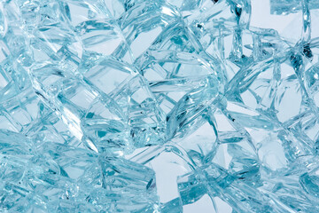 gesplittertes Glas, Sicherheitsglas, Splitter.