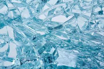 gesplittertes Glas, Sicherheitsglas, Splitter.