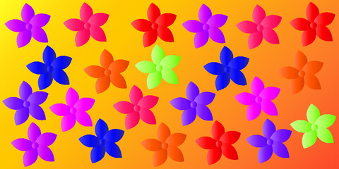 colorful flowers background