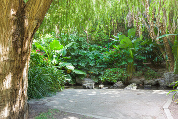 Kleines idyllisches Pl&auml;tzchen im Park 