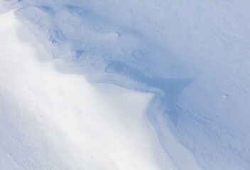 Snowy crust as an abstract background.