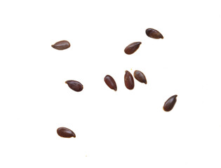 Obraz premium Sesame seeds isolated on white background.