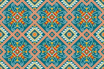 Oriental ethnic pattern.Design for background,carpet,wallpaper,clothing,wrapping,fabric,Vector illustration.