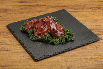 Raw chicken liver for cooking