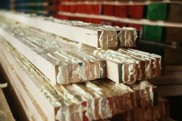 Glue laminated and empregnated wood 