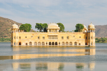 Awesome view of Jal Mahal (Water Palace) in Jaipur, India