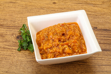 Caucasian cuisine - Mangal salad with vegetables