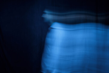 abstract blurry portrait of a male ghost. The concept of the soul and the other world