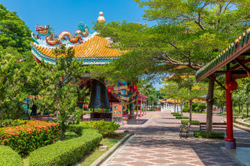 temple surroundings in suphanburi, thailand