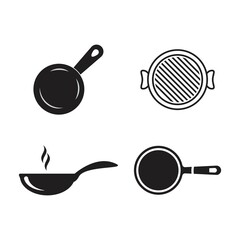Pan cooking logo vector
