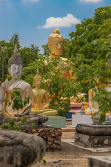 temple surroundings in suphanburi, thailand