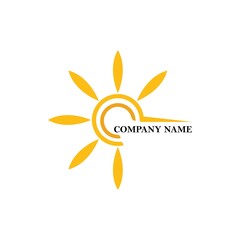 sun illustration logo