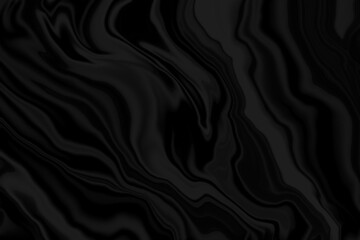 Abstract black liquid marble background, texture.