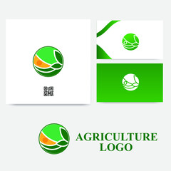 Fototapeta premium agriculture logo and banner template 