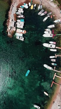 Small seaside port