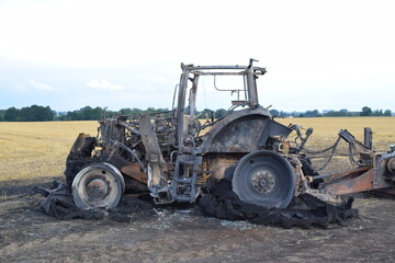 Obraz premium Taktor, Feuer